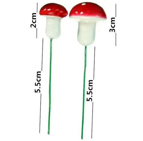 100X Mini Foam Mushroom Garden Ornament Flower Pot Bonsai Micro Landscape Decor Royalcart