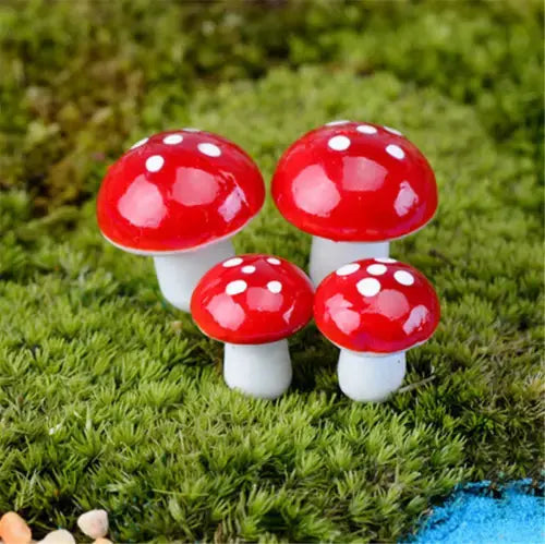 100X Mini Foam Mushroom Garden Ornament Flower Pot Bonsai Micro Landscape Decor Royalcart