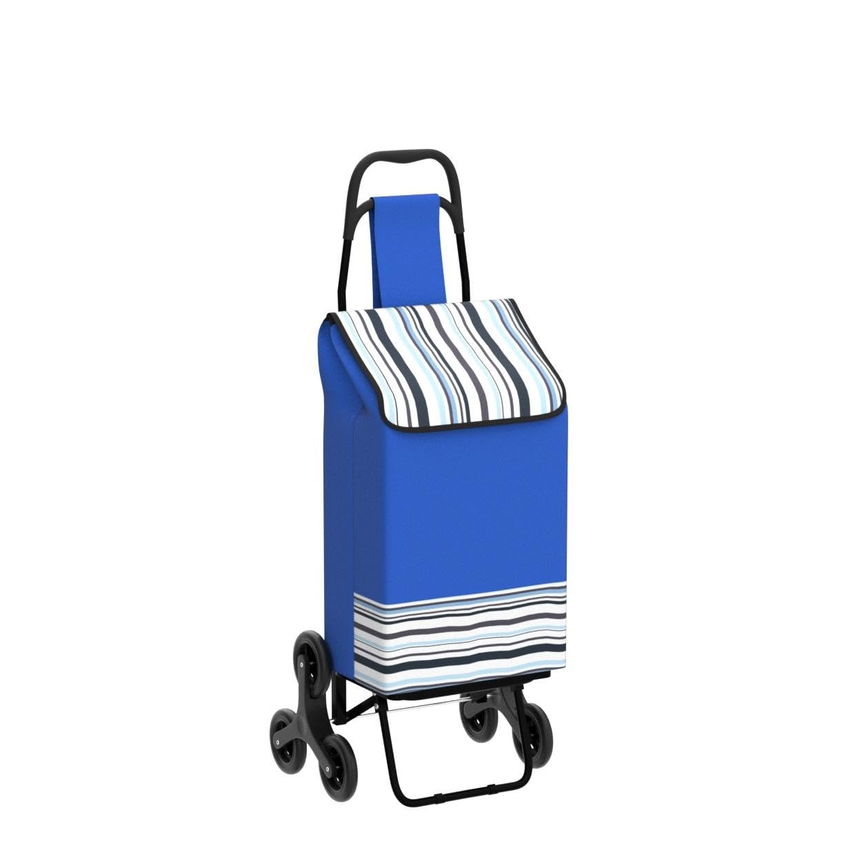 6 Wheels Folding Shopping Trolley Stair Climbing Shopping Cart Grocery Trolley