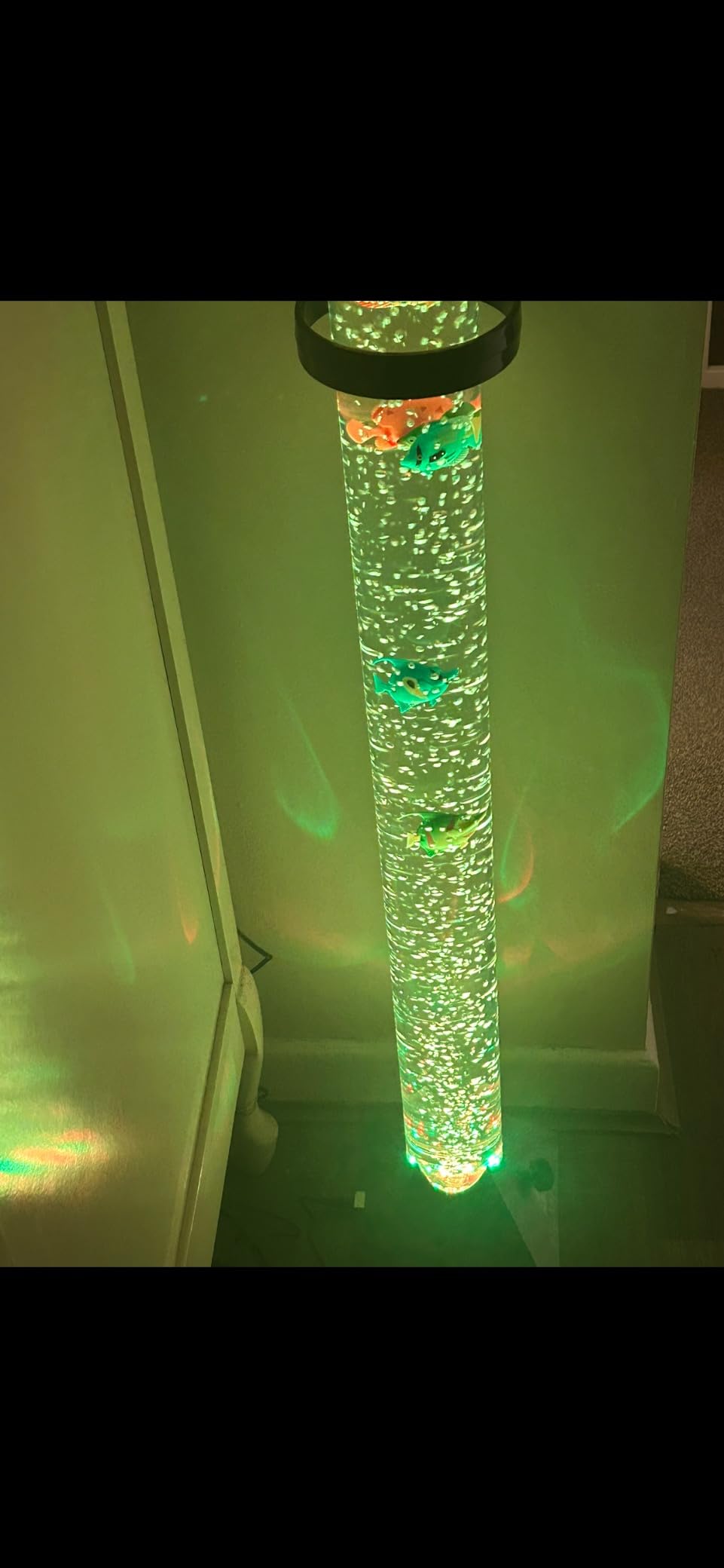 90cm Led Bubble Fish Lamp Tube Light RGB Colour Changing Mood Fish Aquarium Lamp