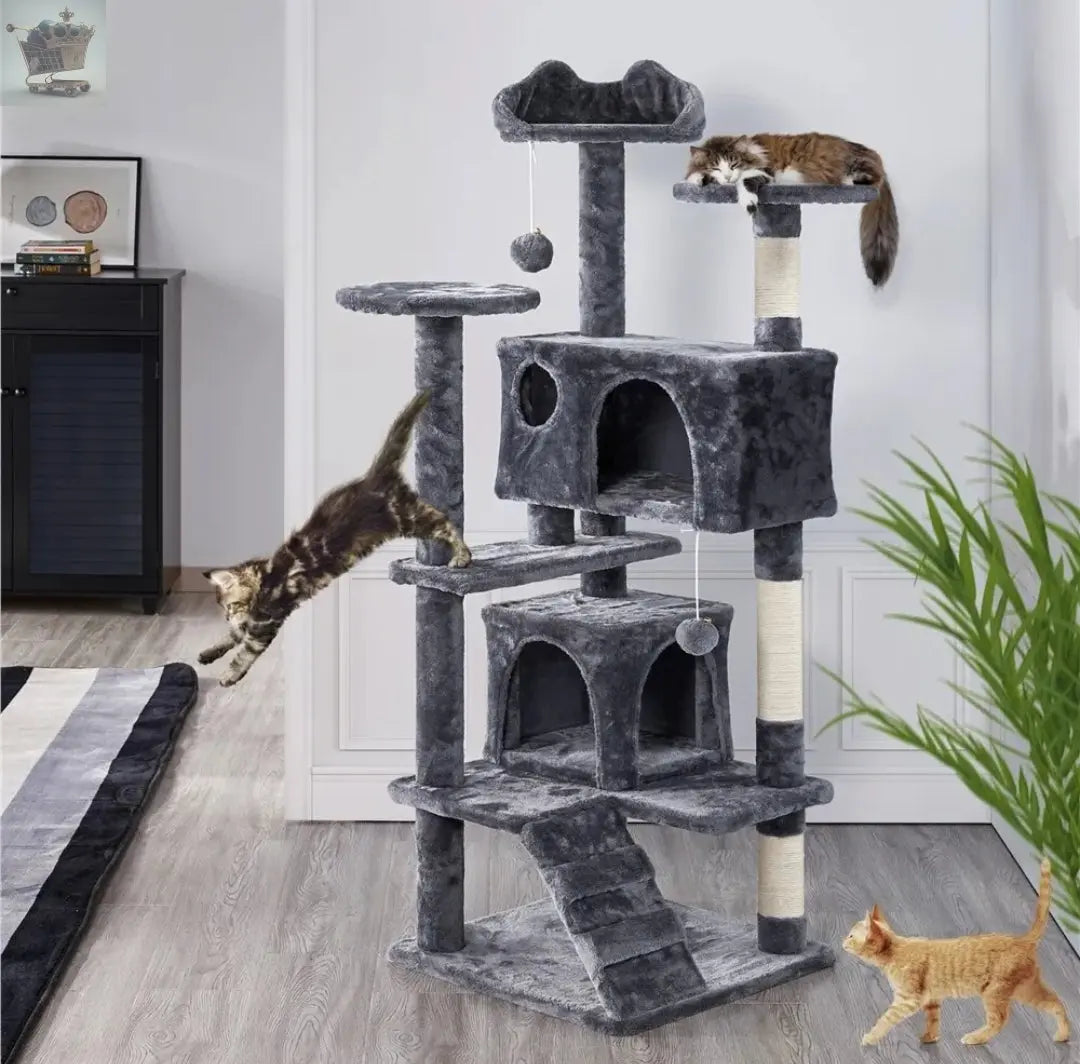 Cat Tree Cat Tower Cat Condo with Scratching Posts Ladder for Cats Royalcart