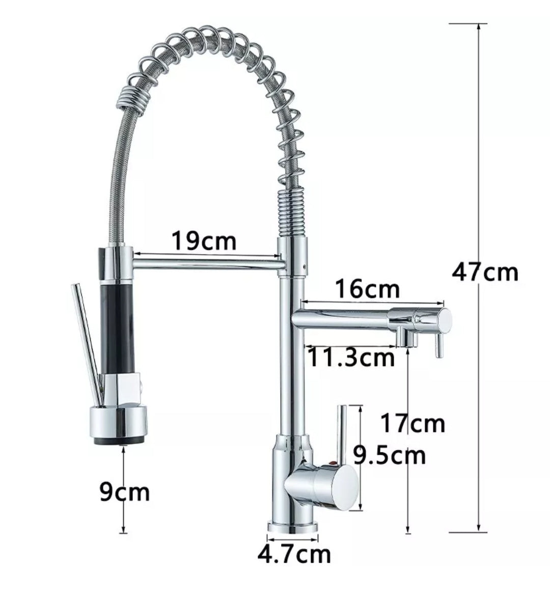 Modern Kitchen Sink Pull Out
Mixer Taps Dual Spout Spray Royalcart