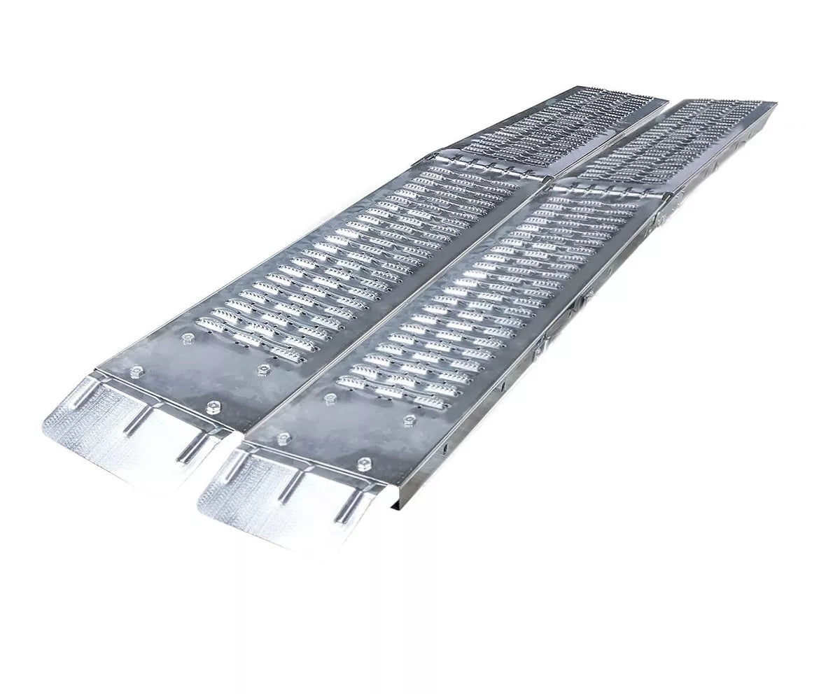 2X Foldable Loading Ramps 400KG 180Cm For Golf Buggy Lawnmower Quad Scooter