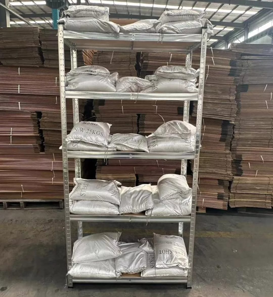 Warehouse 5 Tier Racking Shelf Heavy Duty Steel Garage Shelving Unit Garden Shed Shelving, 2 sizes