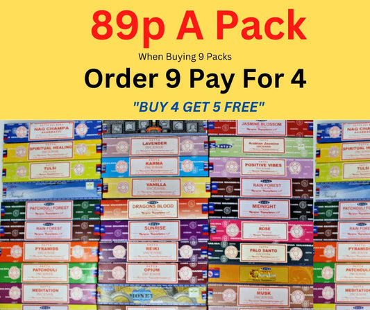 Satya Incense Nag Champa Insence Sticks Joss Mix & Match Scents Royalcart