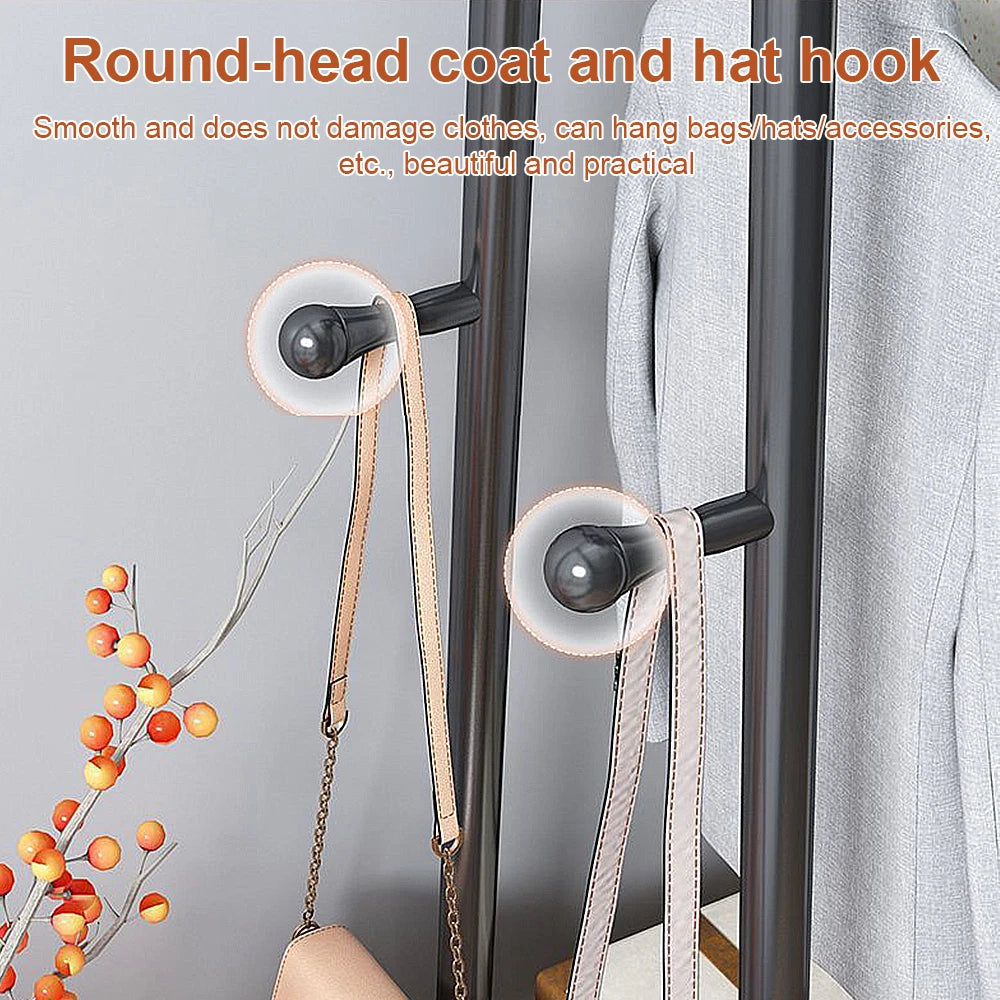Heavy Duty Double Clothes Rail Rack Garment Hanging Stand Open Wardrobe Shelf UK