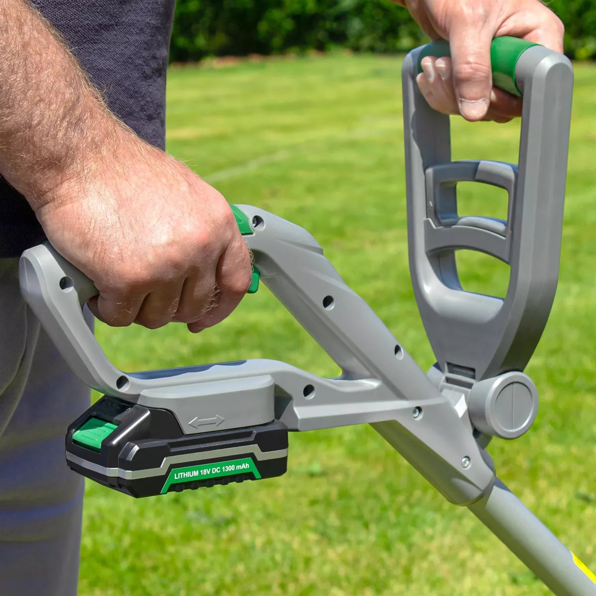 Grass Strimmer Cordless 18V Electric Lawn Edger Trimmer with Battery and Charger