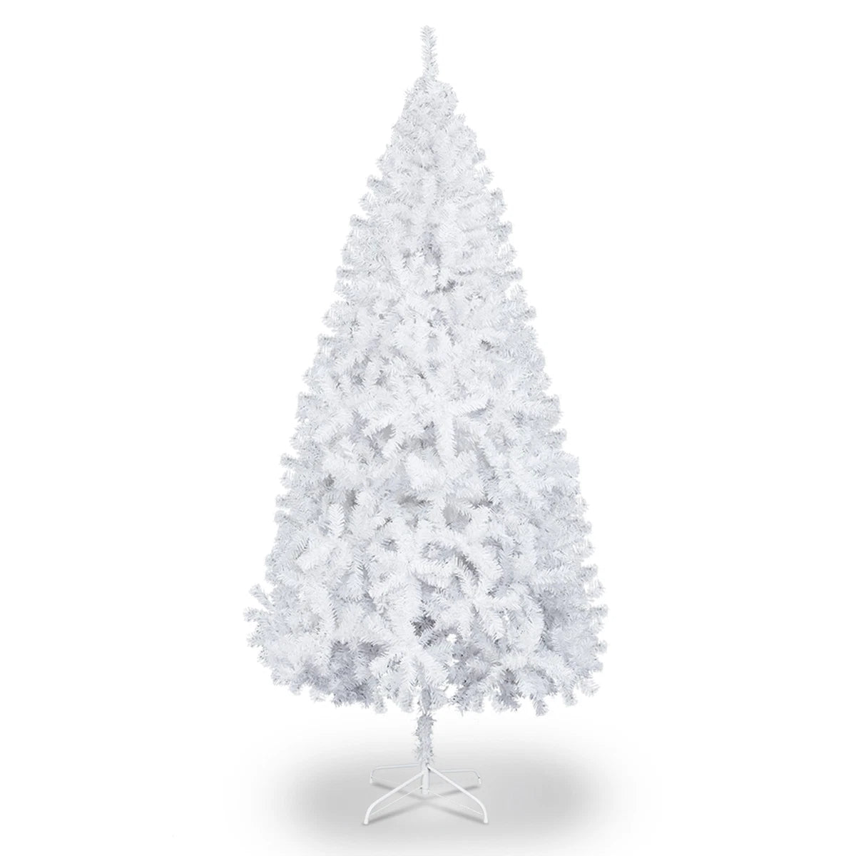 6FT White Christmas Tree With Stand Xmas Decorated Tree Quickly Install