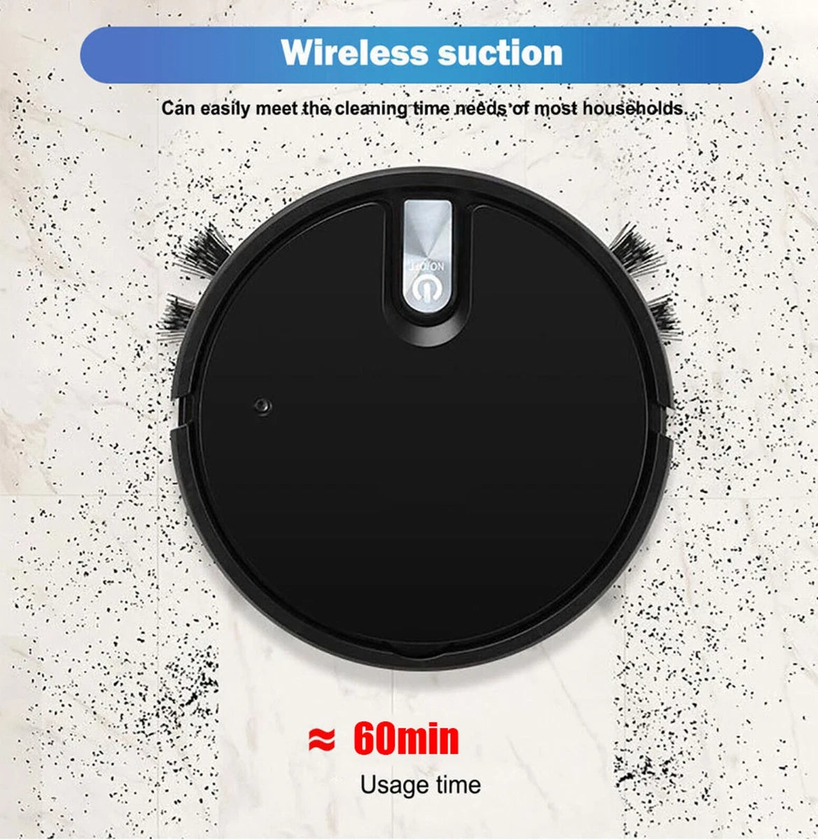 Smart Robot Vacuum Cleaner Automatic Sweeper Floor Carpet Clean Rechargeable UK