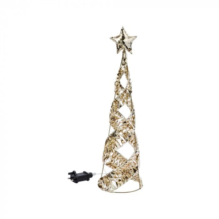 Christmas Cone Tree Decoration LED Light Up Ornament Warm White Home Decor 100cm