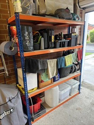 Warehouse Racking 4 Tier Shelving Heavy Duty 250kg Storage Garage Workshop shed