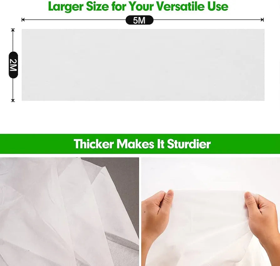 Garden Plant Fleece,Plant Covers Freeze Protection 2.5m x10m,Horticultural Fleece Frost Blanket Cover