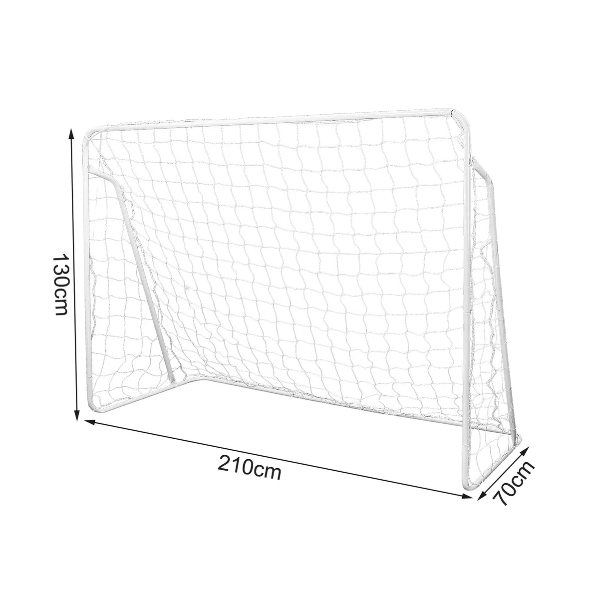 Single Football Goal Post Practice Soccer Training with Outdoo Net and Pegs 7FT x 5FT