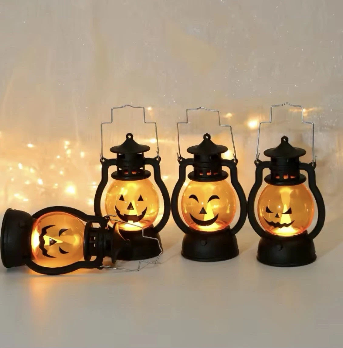 Halloween Pumpkin Lantern Light – Jack O’ Lantern LED Lamp Decoration (12.6cm