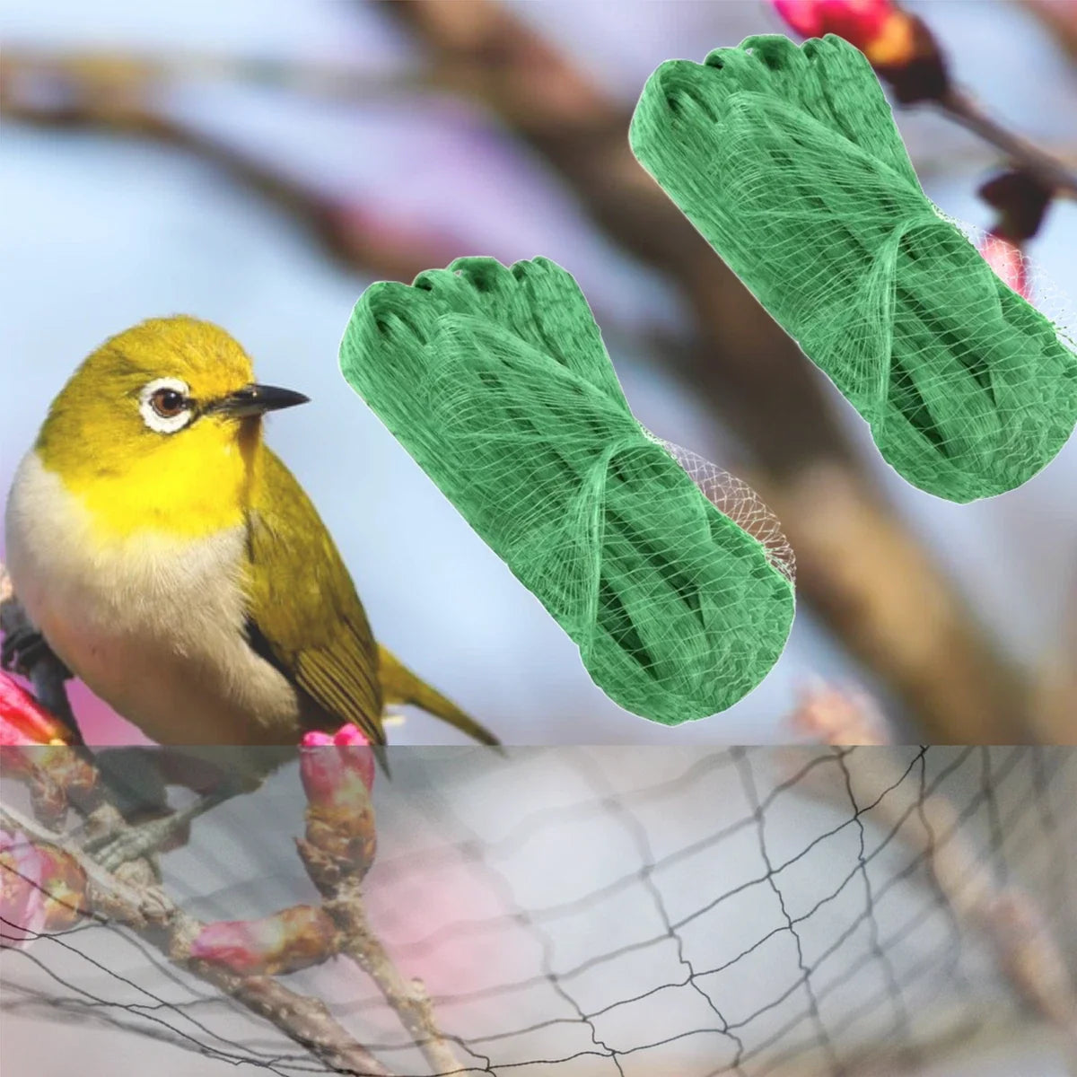 6 Anti Bird Garden Netting Pond Net Protection 2 X 10m Plant Veg Crop Fruit Mesh