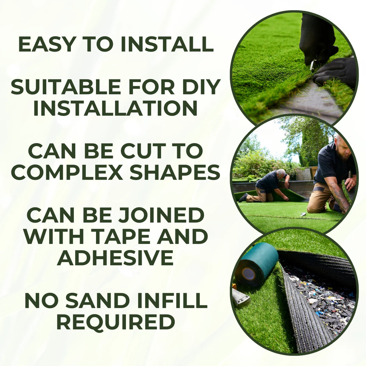 Budget Artificial Grass 7mm Value Fake Lawn Astro Turf