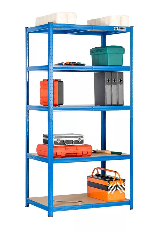 5 Tier Metal Garage Shelving Unit 1000kg 180x90x60cm