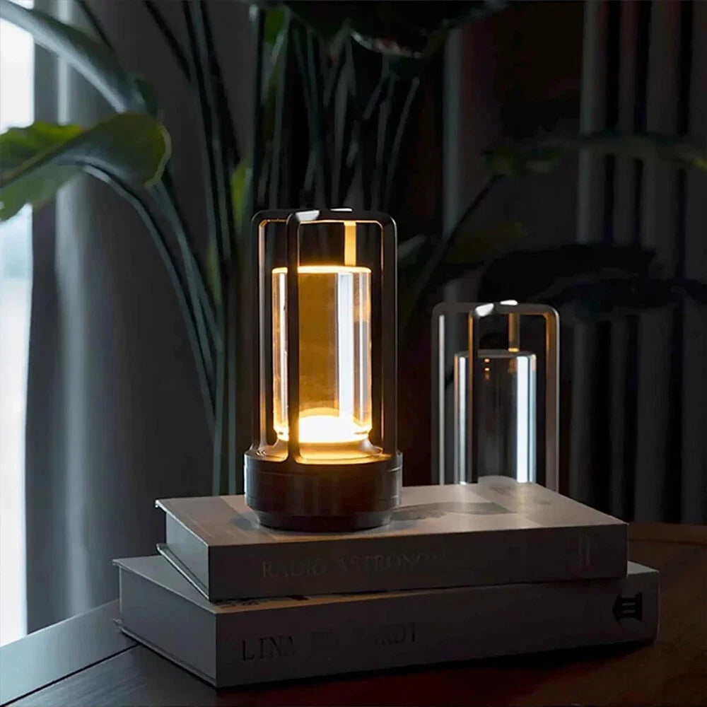 Modern LED Table Lamp USB Rechargeable Lamp Dimmable Bar Night Light CordlessP