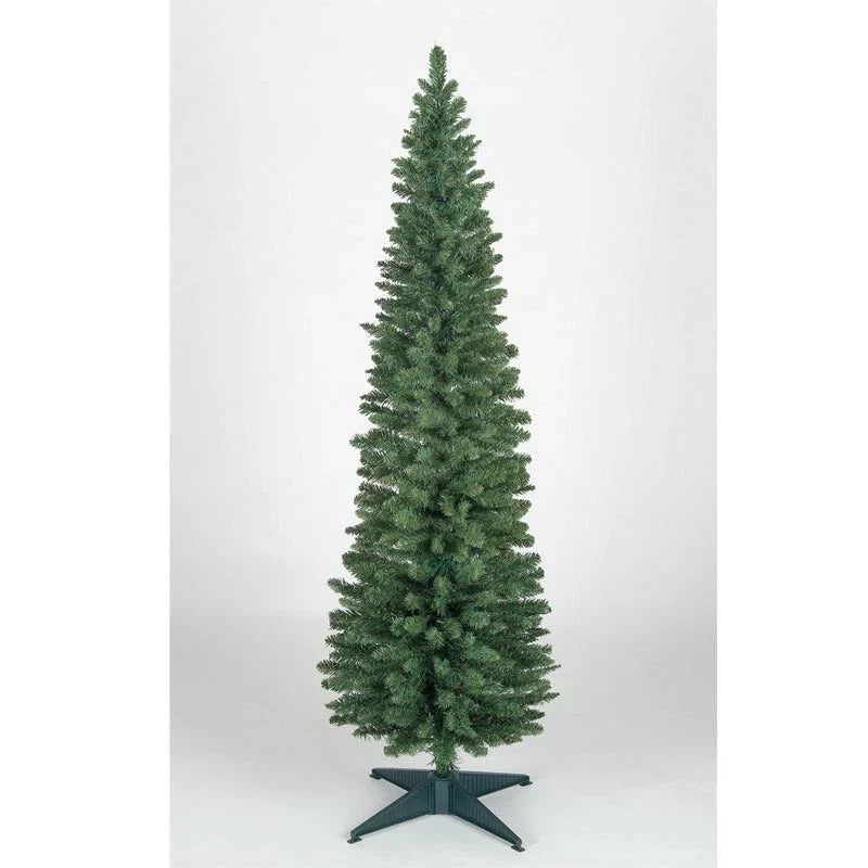 Christmas Tree Slim Pencil 5ft 6ft 7ft 8ft Green Grey White Black Xmas Trees