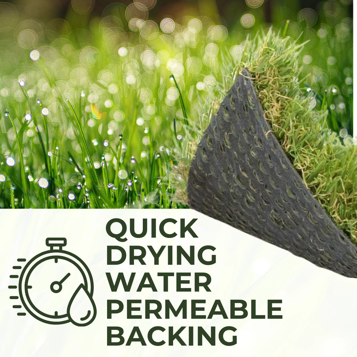 Budget Artificial Grass 7mm Value Fake Lawn Astro Turf