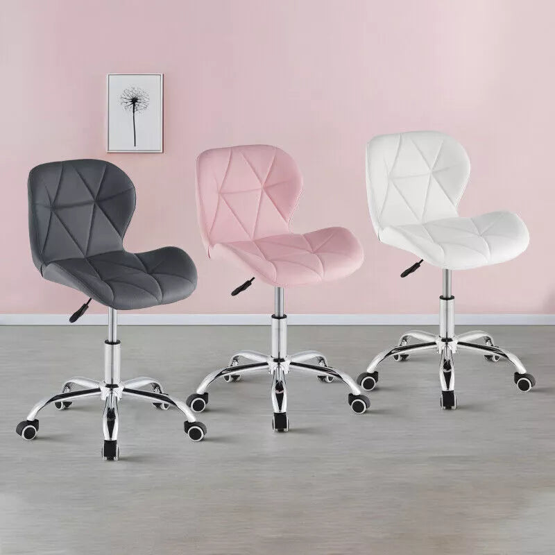 Computer Desk Office Chair Chrome Legs Lift Swivel Adjustable Height