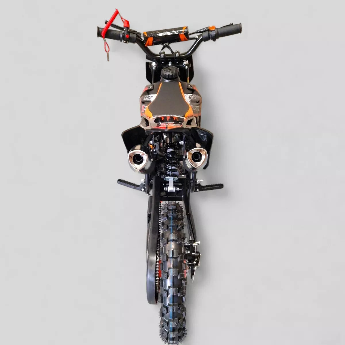 Mini Dirt Bike 49cc Petrol 50cc Kids off-road Motorbike Scrambler - ORANGE Royalcart