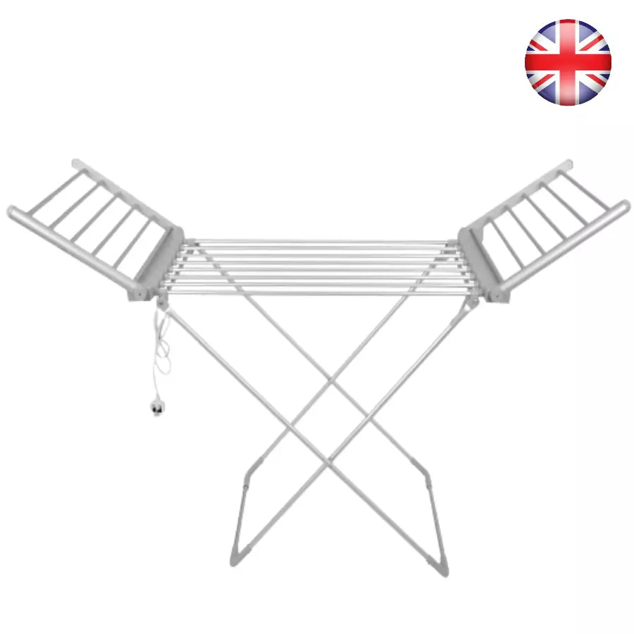 Electric Heated Clothes Dryer Indoor Foldable Drying Horse Rack 230W Royalcart