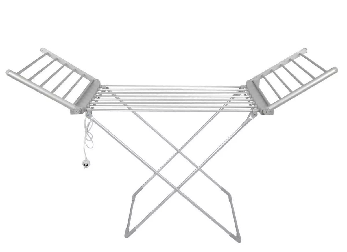 Electric Heated Clothes Dryer Indoor Foldable Drying Horse Rack 230W Royalcart