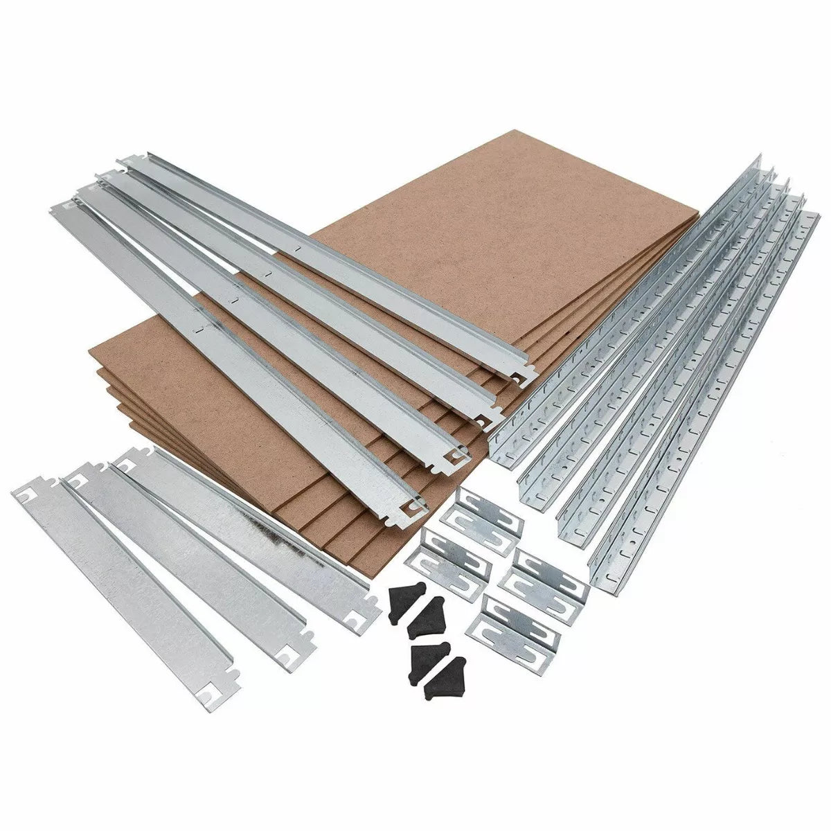 5 Tier Boltless Garage Storage Shelving Steel Racking Galvanised 180x90x30cm Royalcart