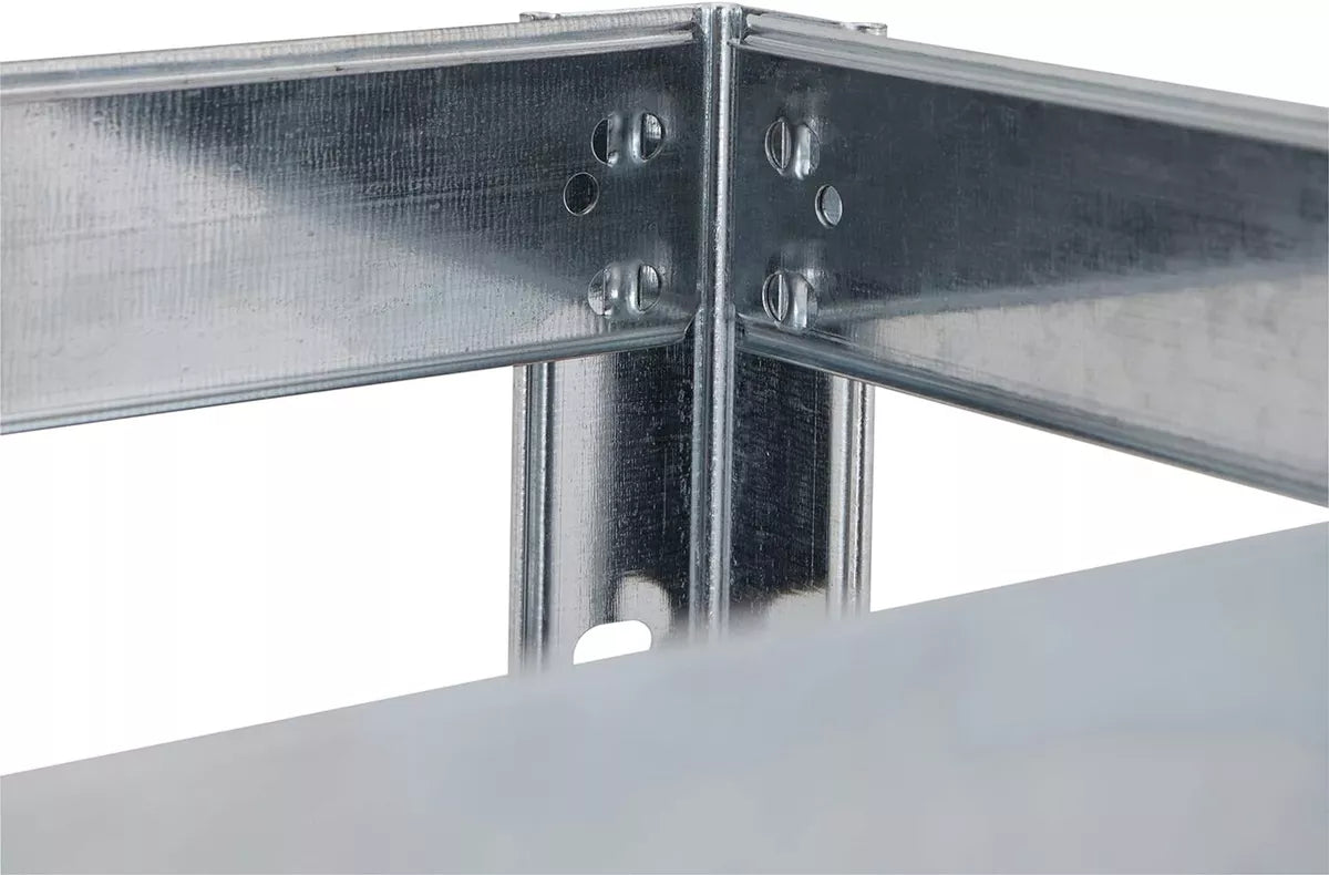 5 Tier Boltless Garage Storage Shelving Steel Racking Galvanised 180x90x30cm Royalcart