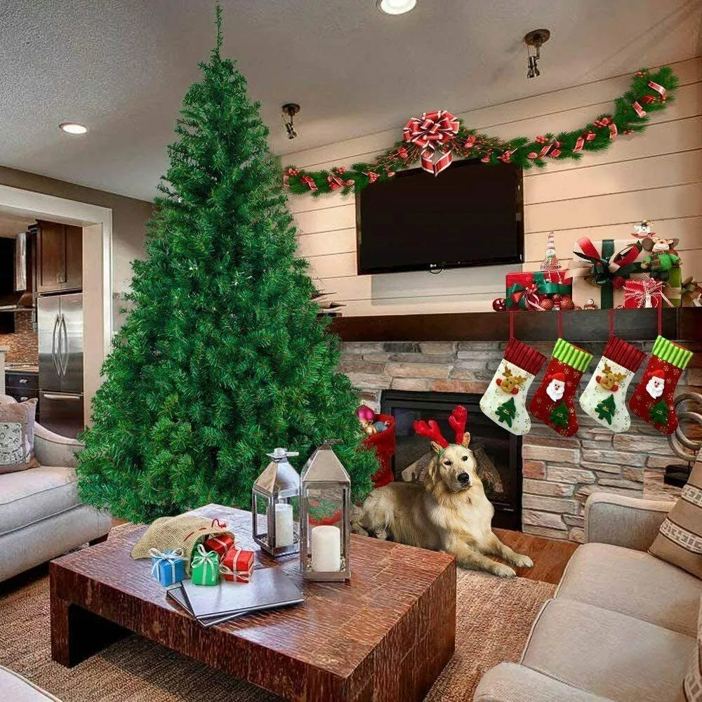 Christmas Tree with Stand Bushy Artificial Xmas Tree Home Decor 3ft 4ft 5ft 6ft 7ft Royalcart