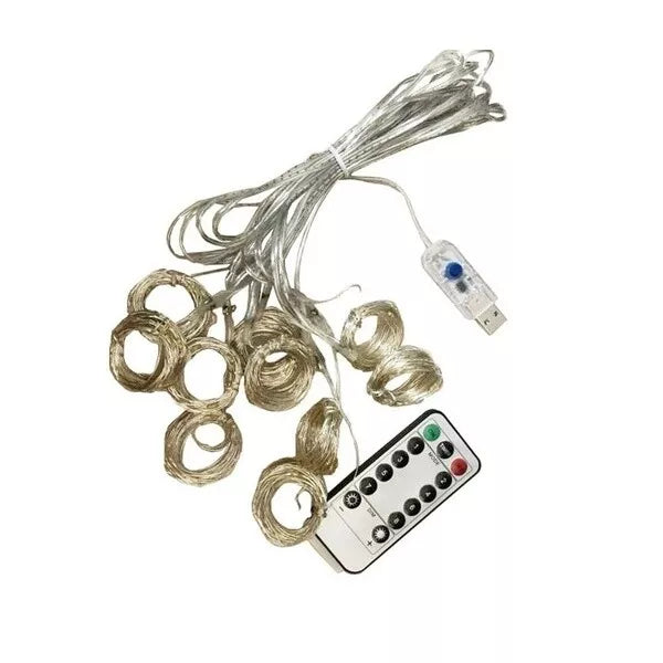 3Mx3M LED Curtain Fairy String Lights In/Outdoor Controller Window Wedding Decor Royalcart