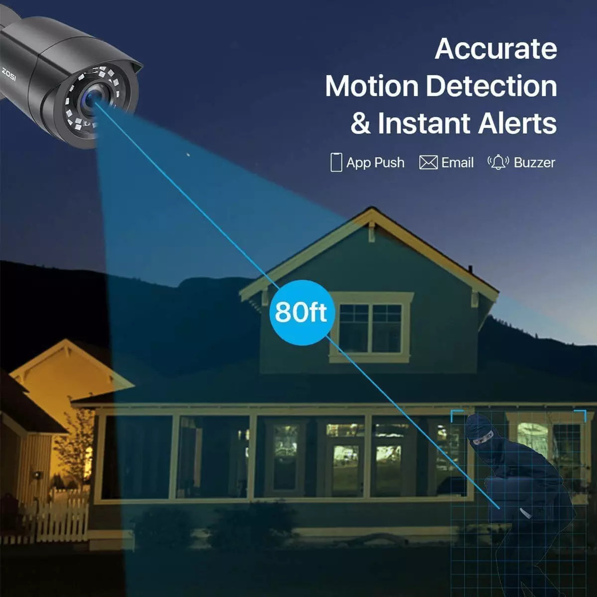 CCTV 1080P DVR 3000TVL 8CH Outdoor Home Surveillance Security Camera System