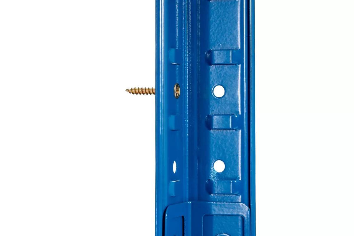 5 Tier Blue Metal Garage Shelving Unit 1000kg 180x120x60cm