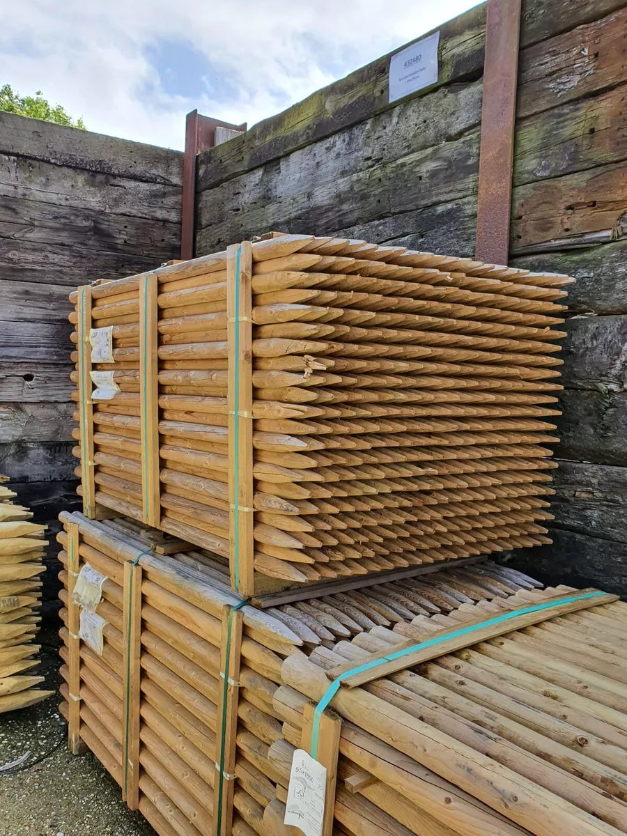 50mm Round Fence Posts | 10x | Multiple Sizes