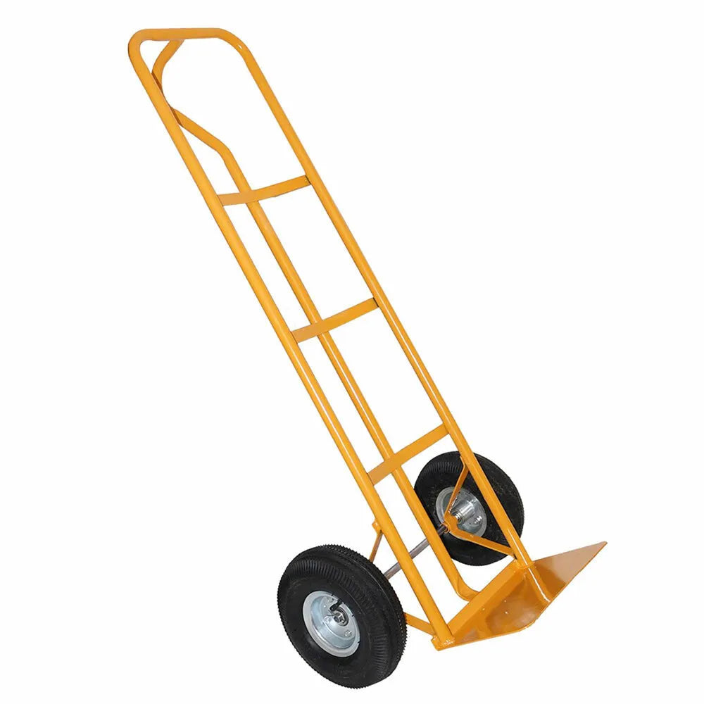 600lb Heavy Duty Sack Truck Industrial Hand Trolley With Pneumatic Tyre Wheel