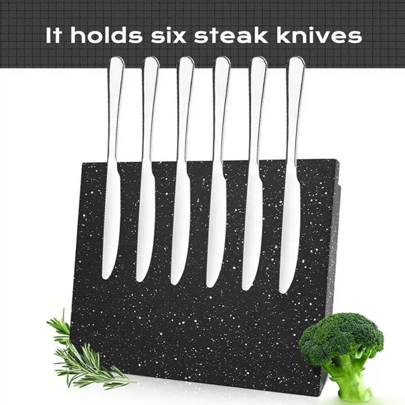 Magnetic Knife Holder Knife Block Rack Kitchen Organisation Cutlery Set Storage