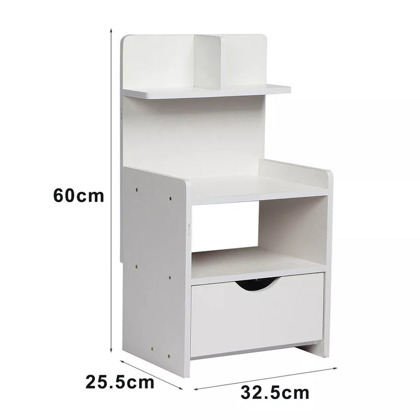 White Bedside Table Royalcart