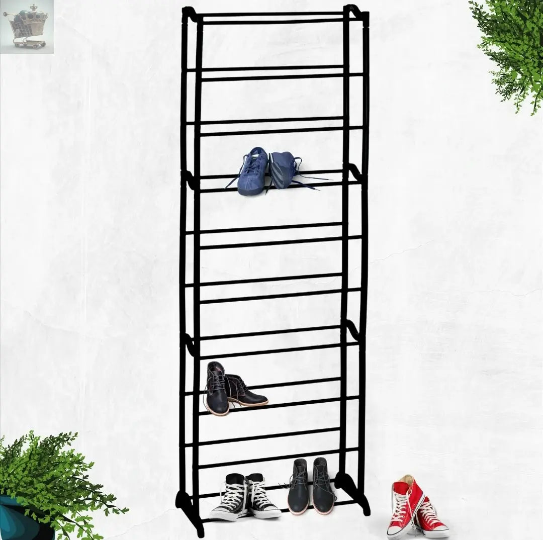 10 Tier Stackable Shoes Heels Storage Royalcart