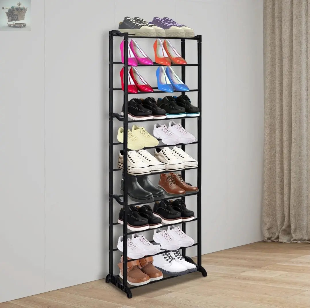 10 Tier Stackable Shoes Heels Storage Royalcart