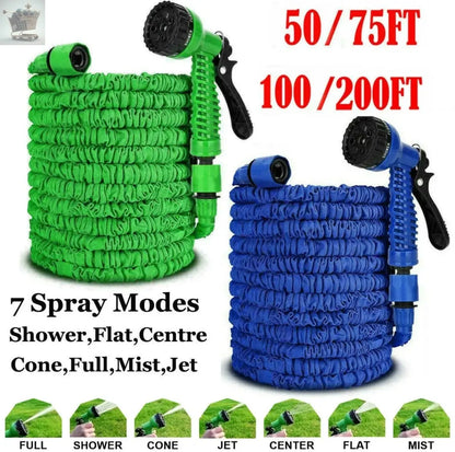 100ft Expandable Garden Hose Pipe Anti Kink With 7 Function Royalcart