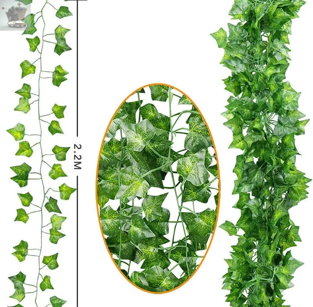 10x 2.2M Artificial Ivy Leaf Trailing Vine Fake Foliage Plant Hanging Garland Royalcart