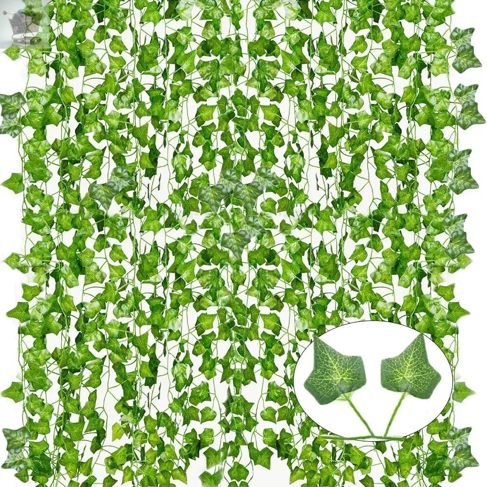 12 Pack Artificial Ivy Fake Vines for Bedroom Aesthetic Gearcourt