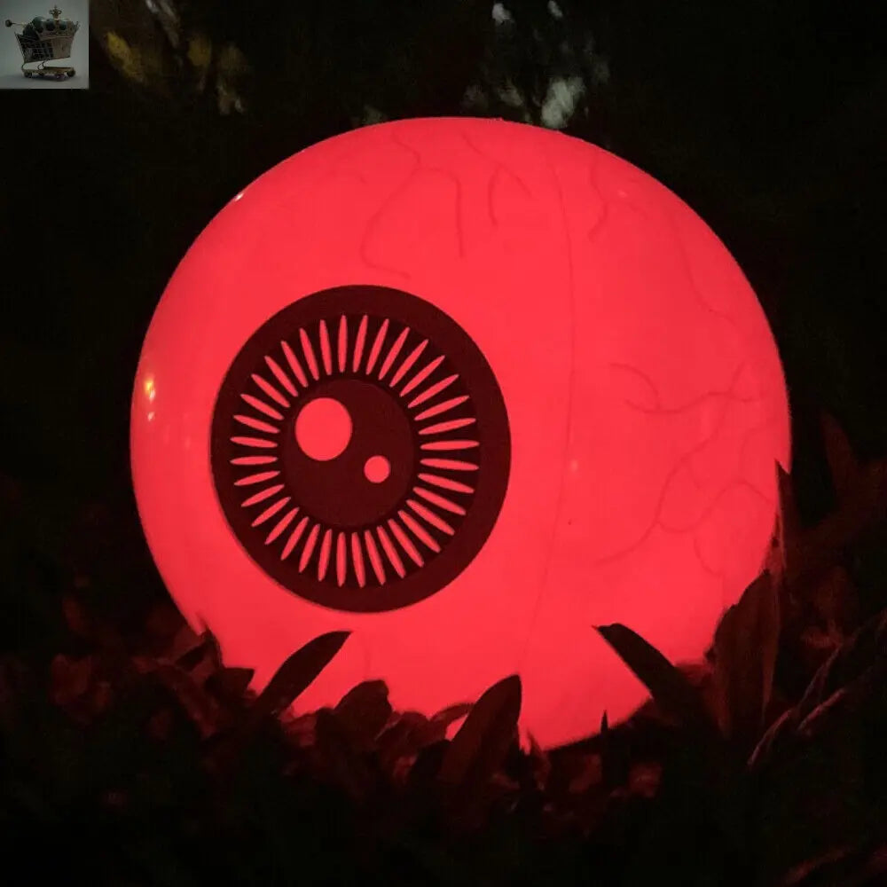 16'' Inflatable Eye Ball LED Eyeball Light Up Remote Control Halloween Decor. Royalcart