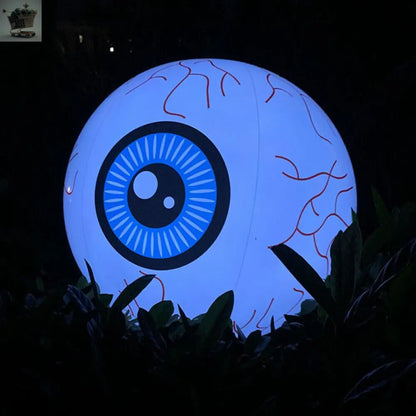 16'' Inflatable Eye Ball LED Eyeball Light Up Remote Control Halloween Decor. Royalcart