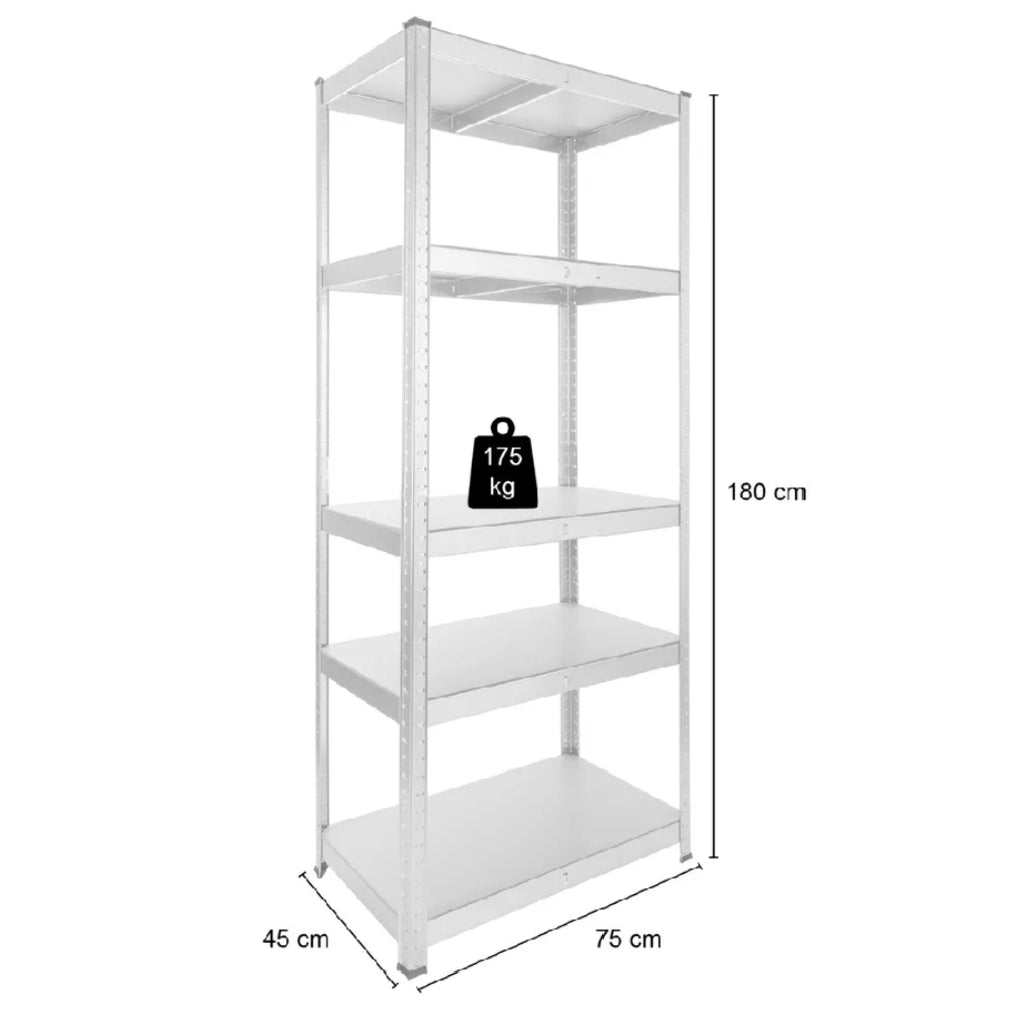 Heavy Duty Shelving Cellar Shelving Boltless Shelving 180x75x45cm