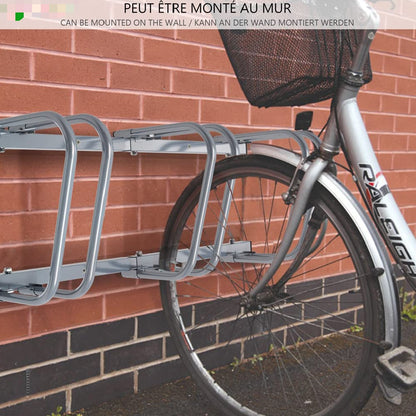 3/4/5/6 Bike Stand Floor or Wall mounted bike rack for garage Bicycle Parking rack Cycle Storage Locking Stand