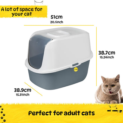 MODERN HOODED CAT LITTER TRAY