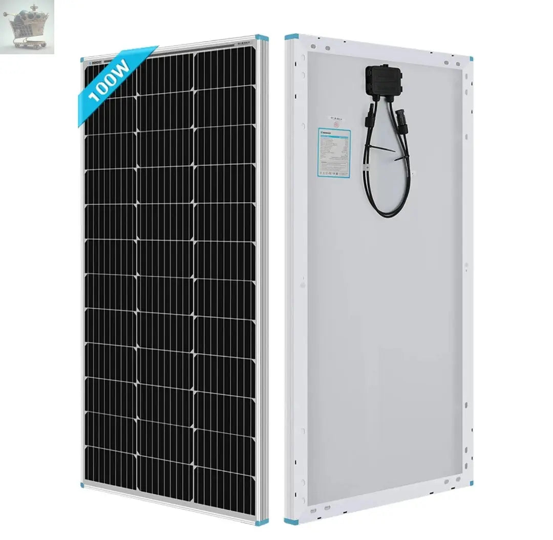 100W/175W Real Mono Solar Panel 12V Off Grid Power RV Boat Royalcart