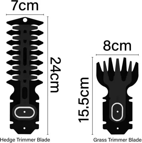 2 in 1 Cordless Hedge Trimmer Shear Built in Hand Held Royalcart